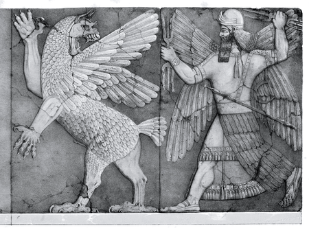 Enuma Elish Mythology - Marduk fights Tiamat
