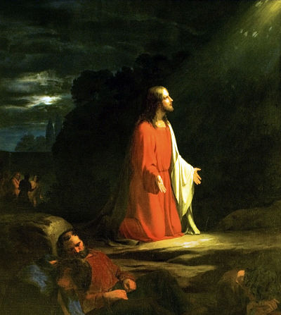 Jesus in Gethsemane